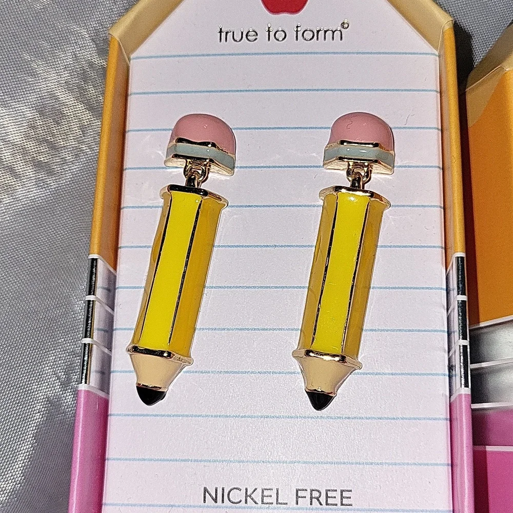 True to Form Pencil Earrings Bnib Rt Ls - Picture 2 of 2